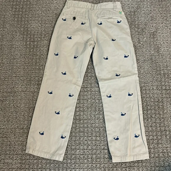 Boys dress pants with embroidered whales. Size 8, never worn - Picture 2 of 3